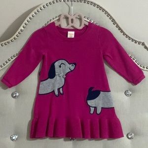 Gymboree Pink Dachshund Sweater Dress